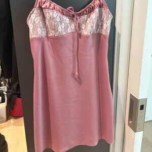 UO Pink Dress with Lace